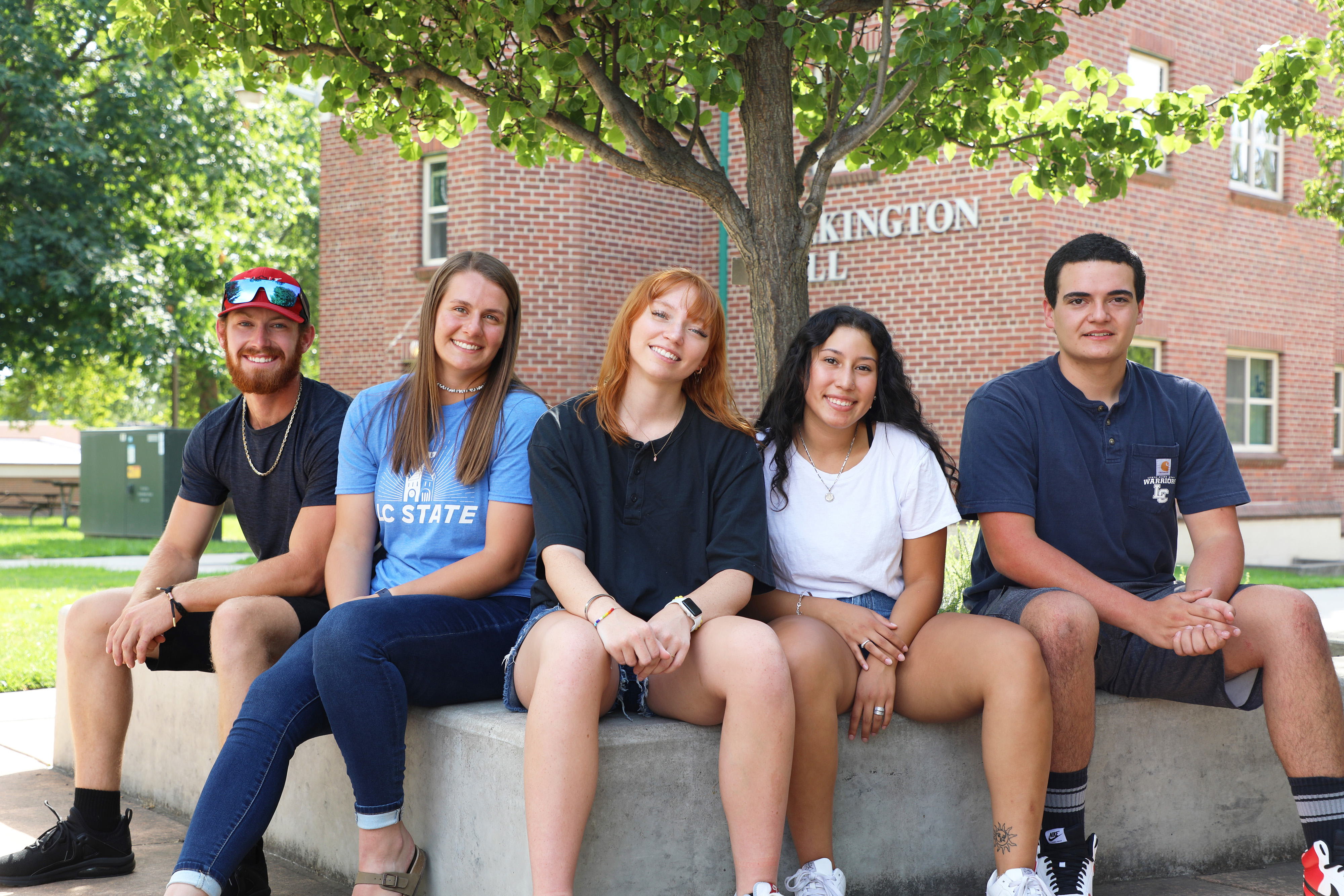 Group of students on campus