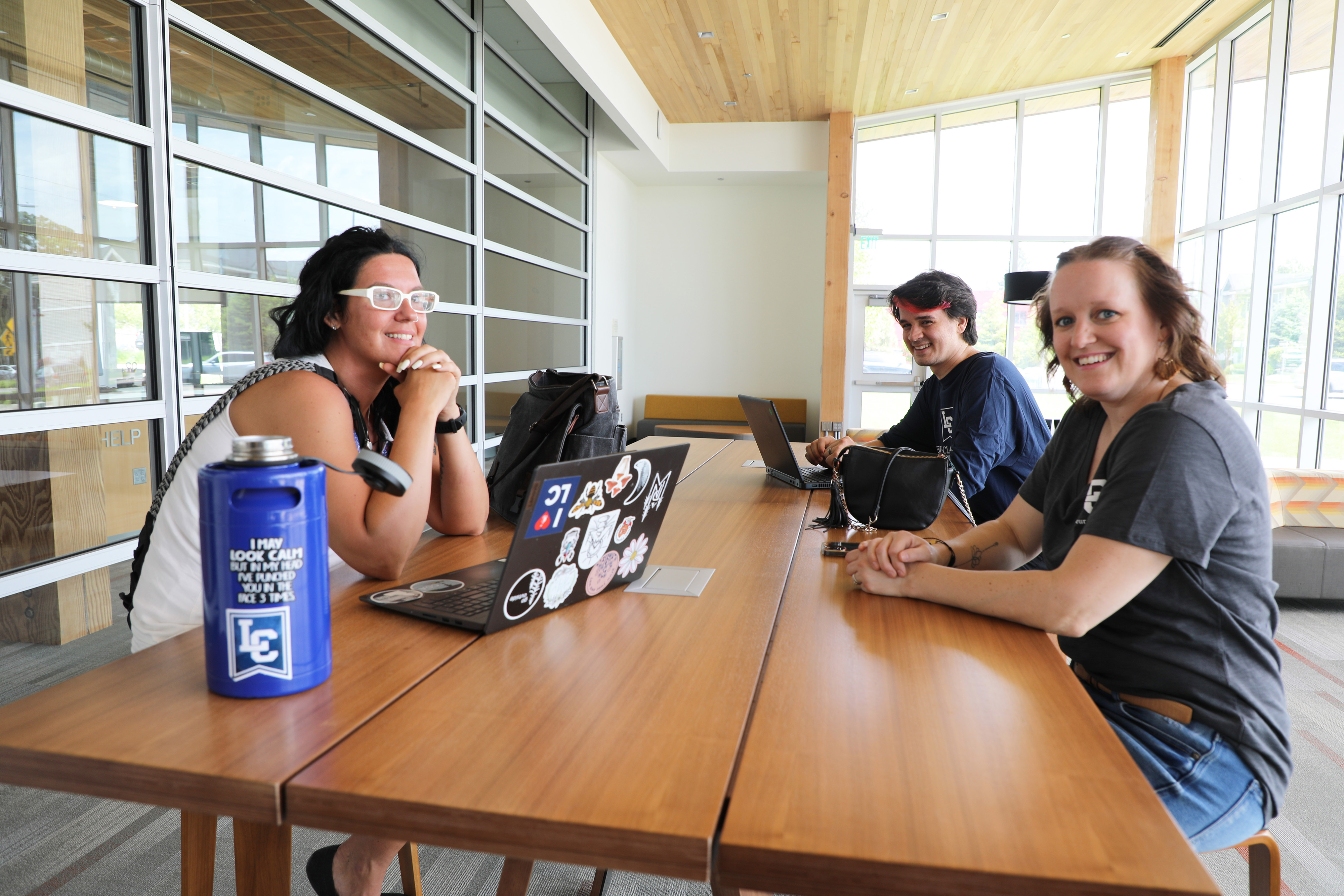 Adult learners at the Dearmong building