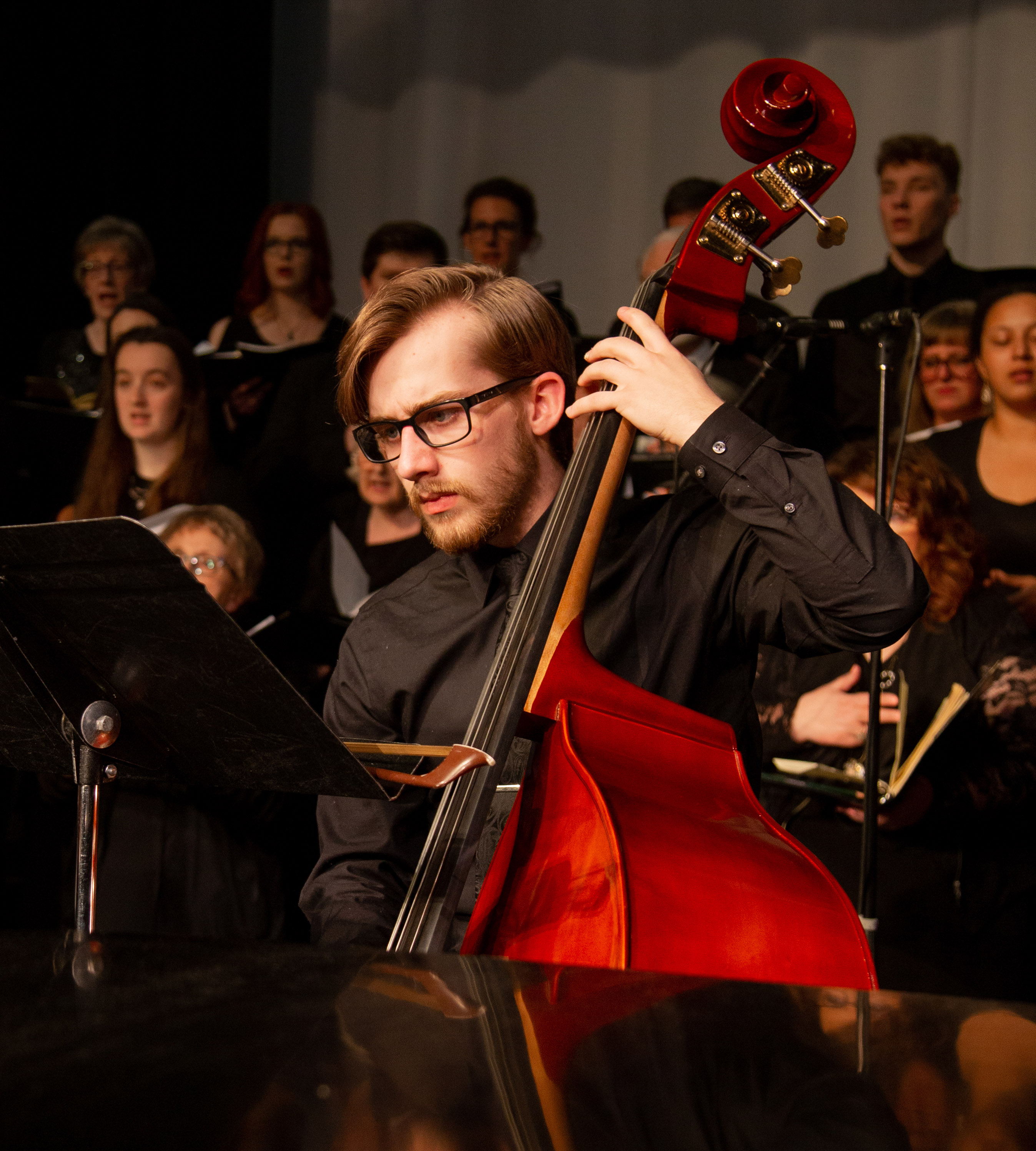 Student Playing Music