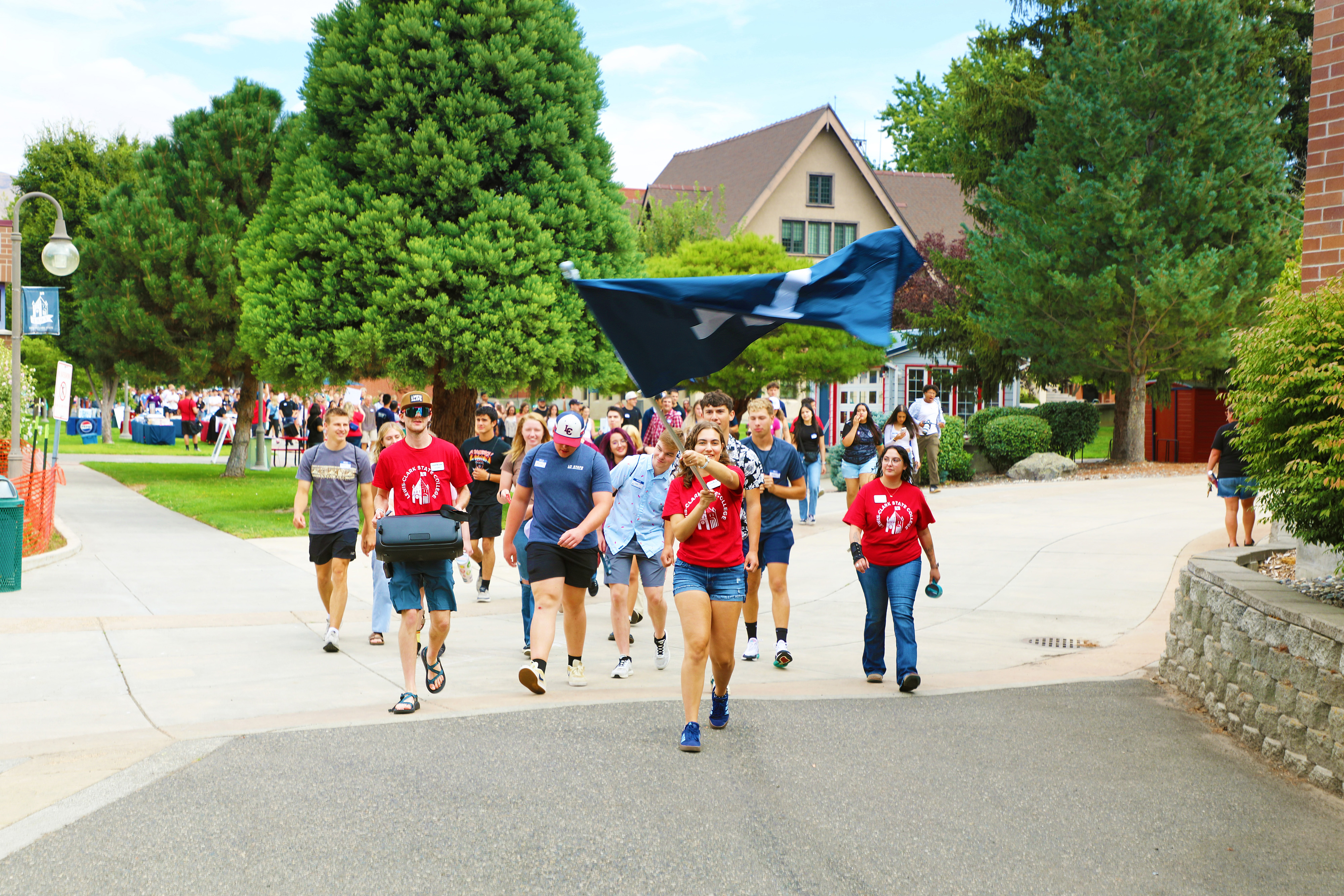 LC State students at new student orientation