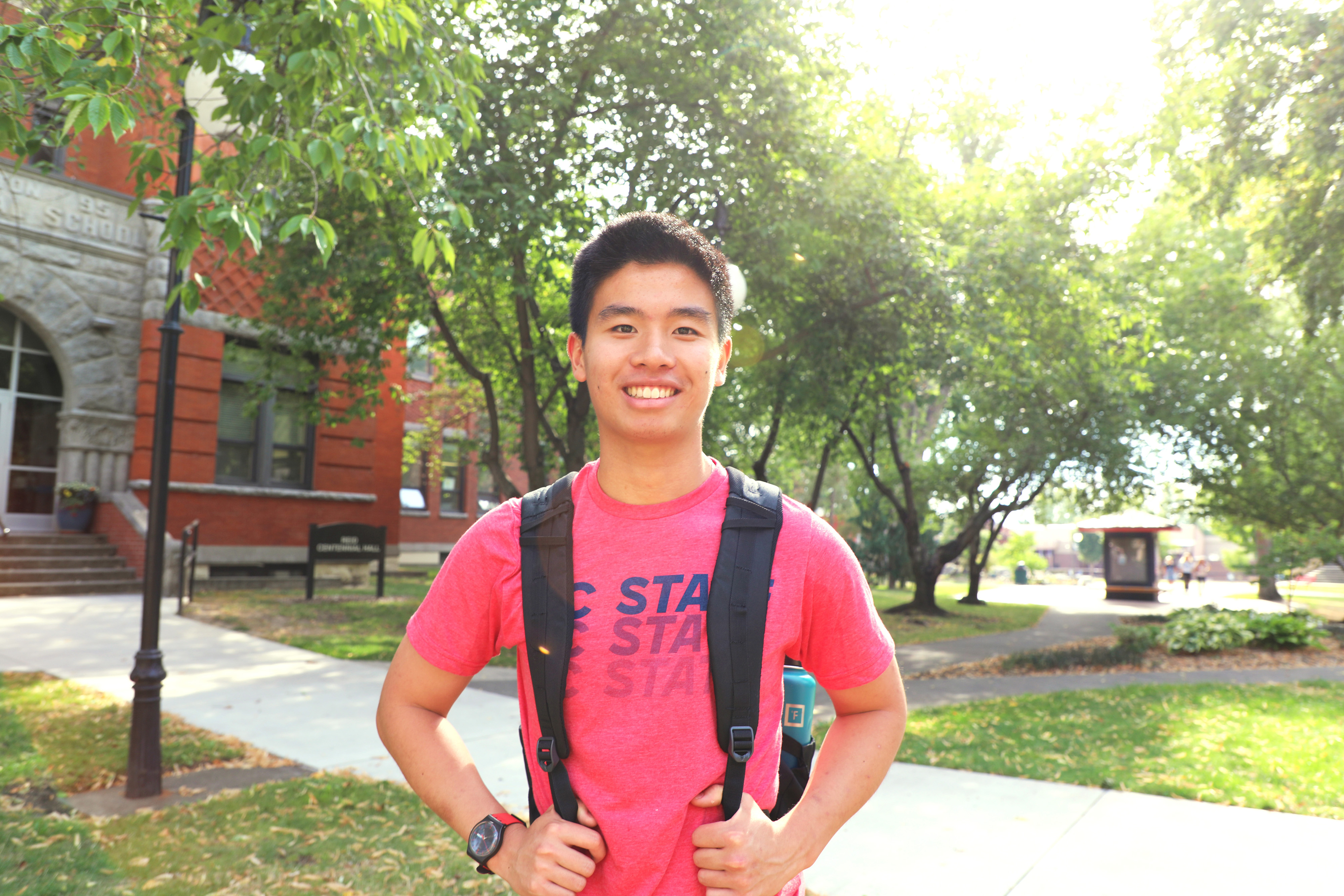 LC State student on campus