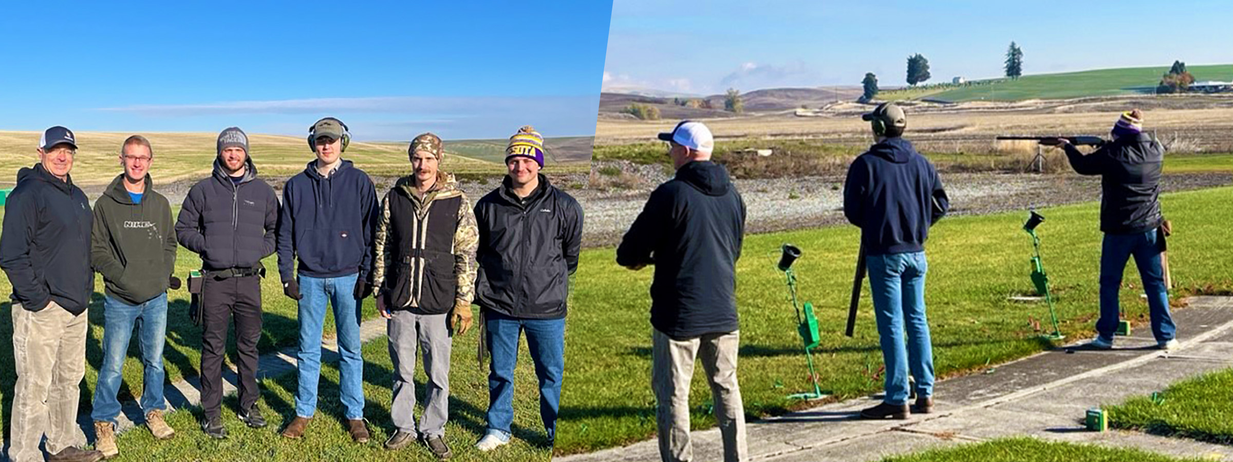 Wareham Alongside Trapshooting Students