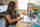 Female student at laptop