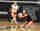 Volleyball player passing the ball