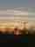 View of the sun setting