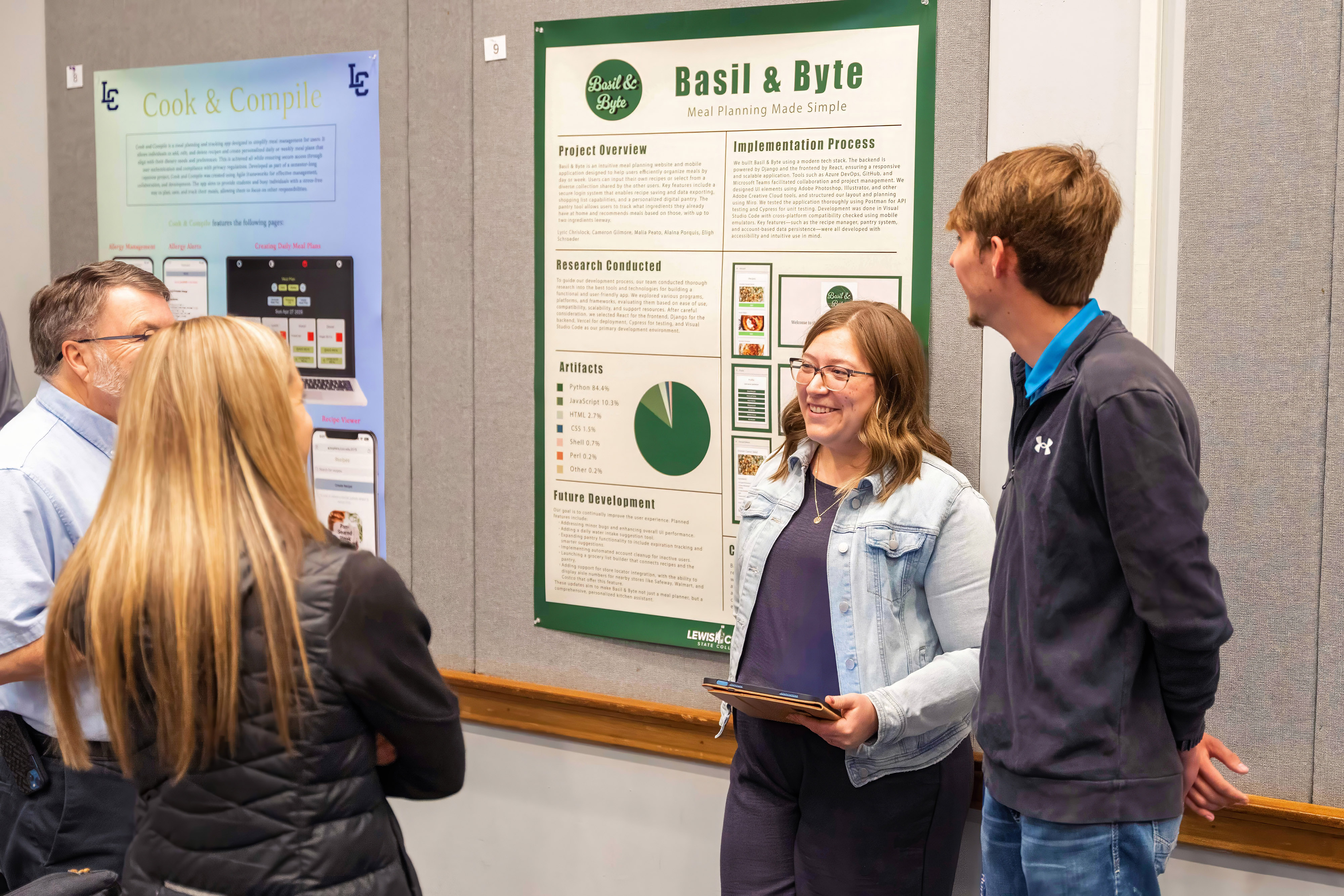 Lewis-Clark State College students present at the 2025 Research Symposium.