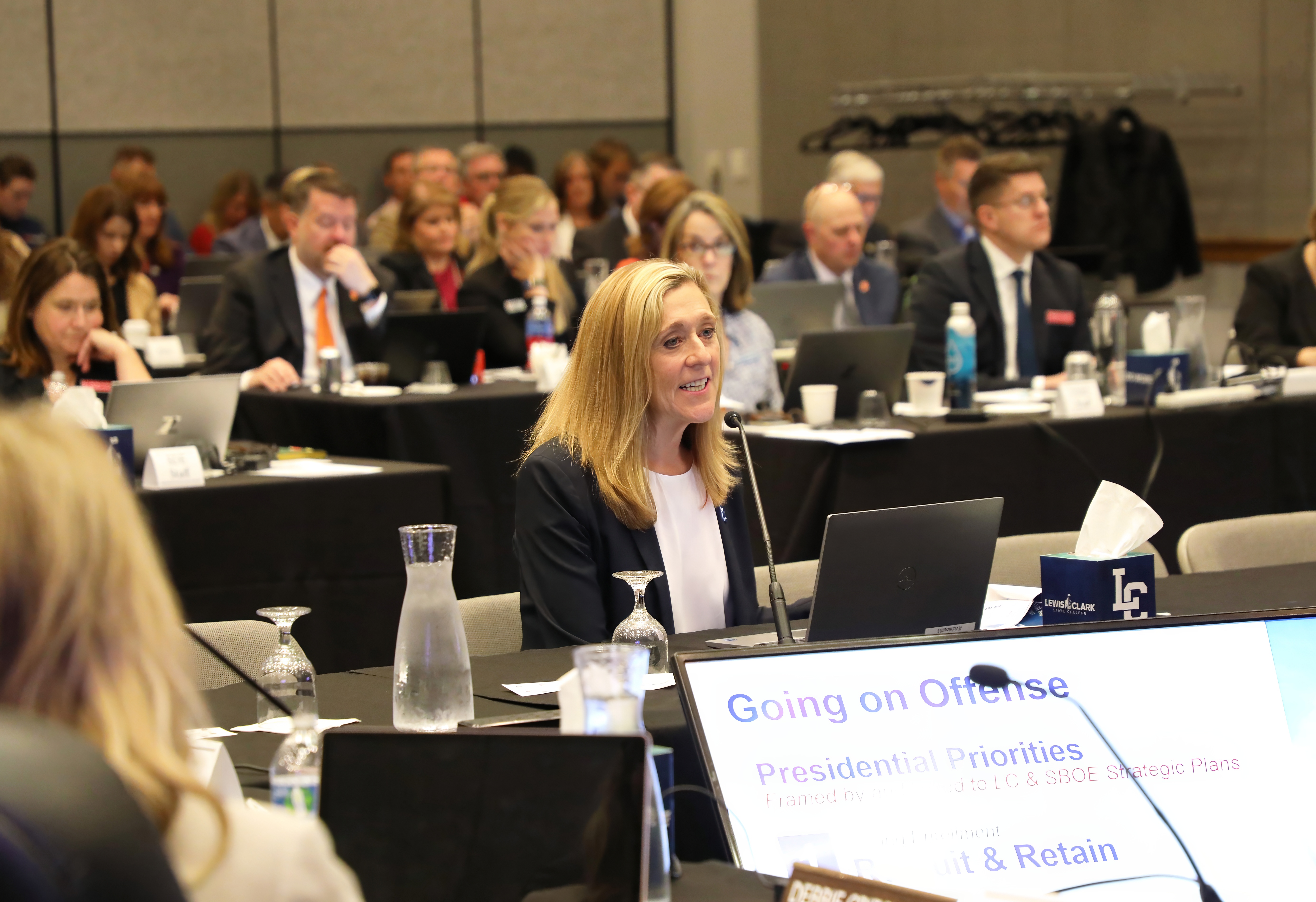 LC State President Cynthia Pemberton at SBOE Meeting 