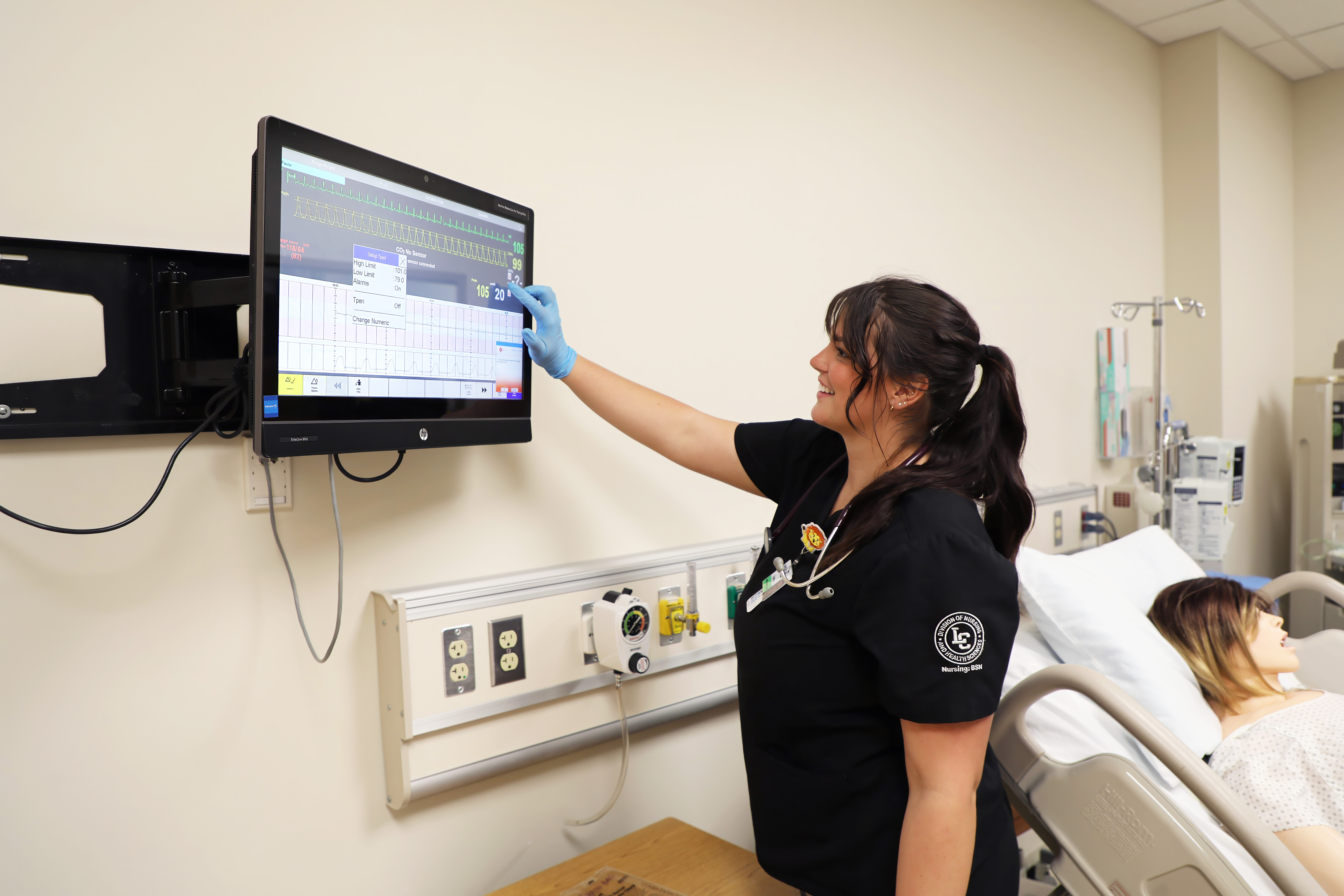 LC nursing student working on a dummy