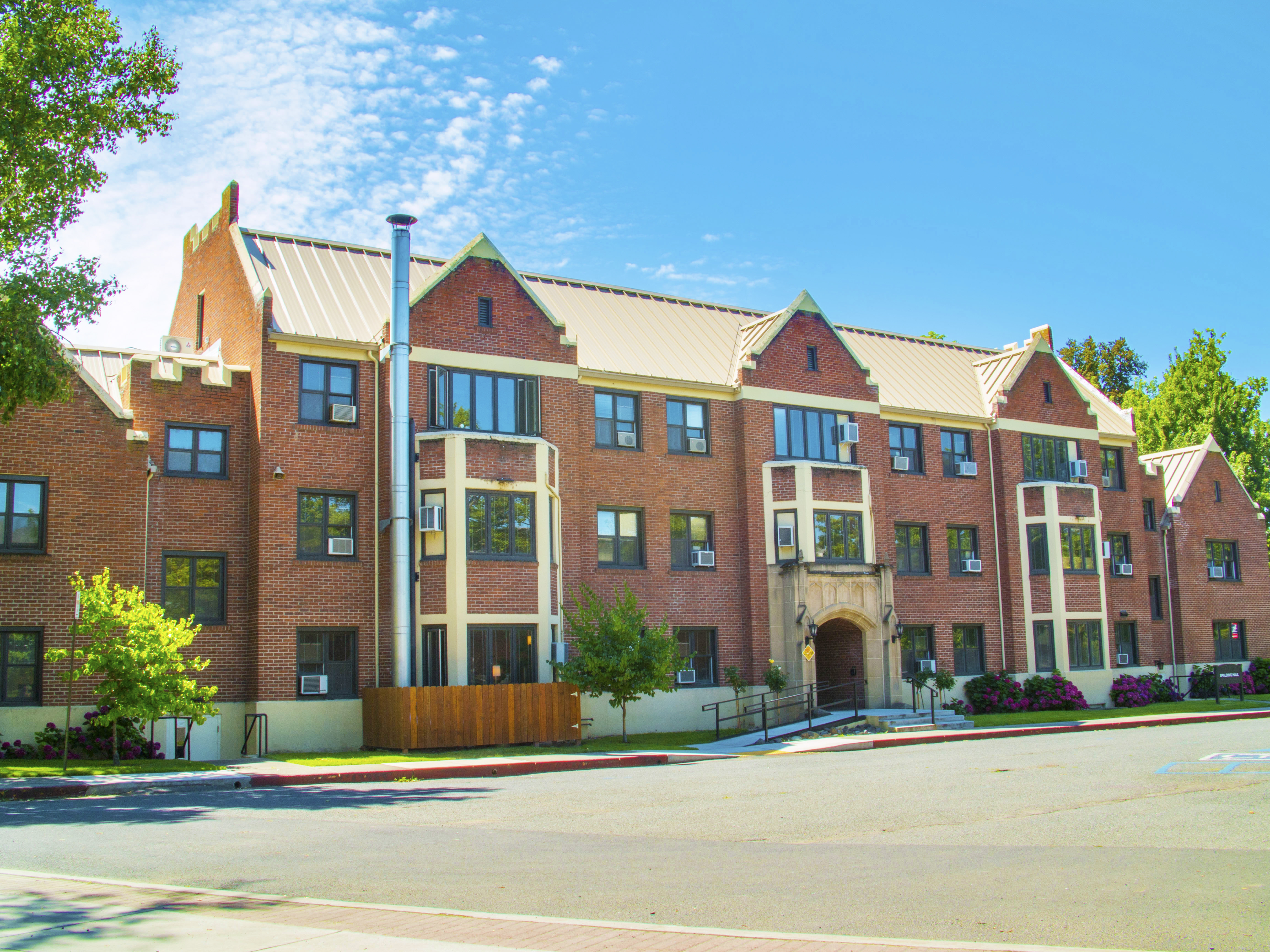 Outside of LC State's Spalding Hall