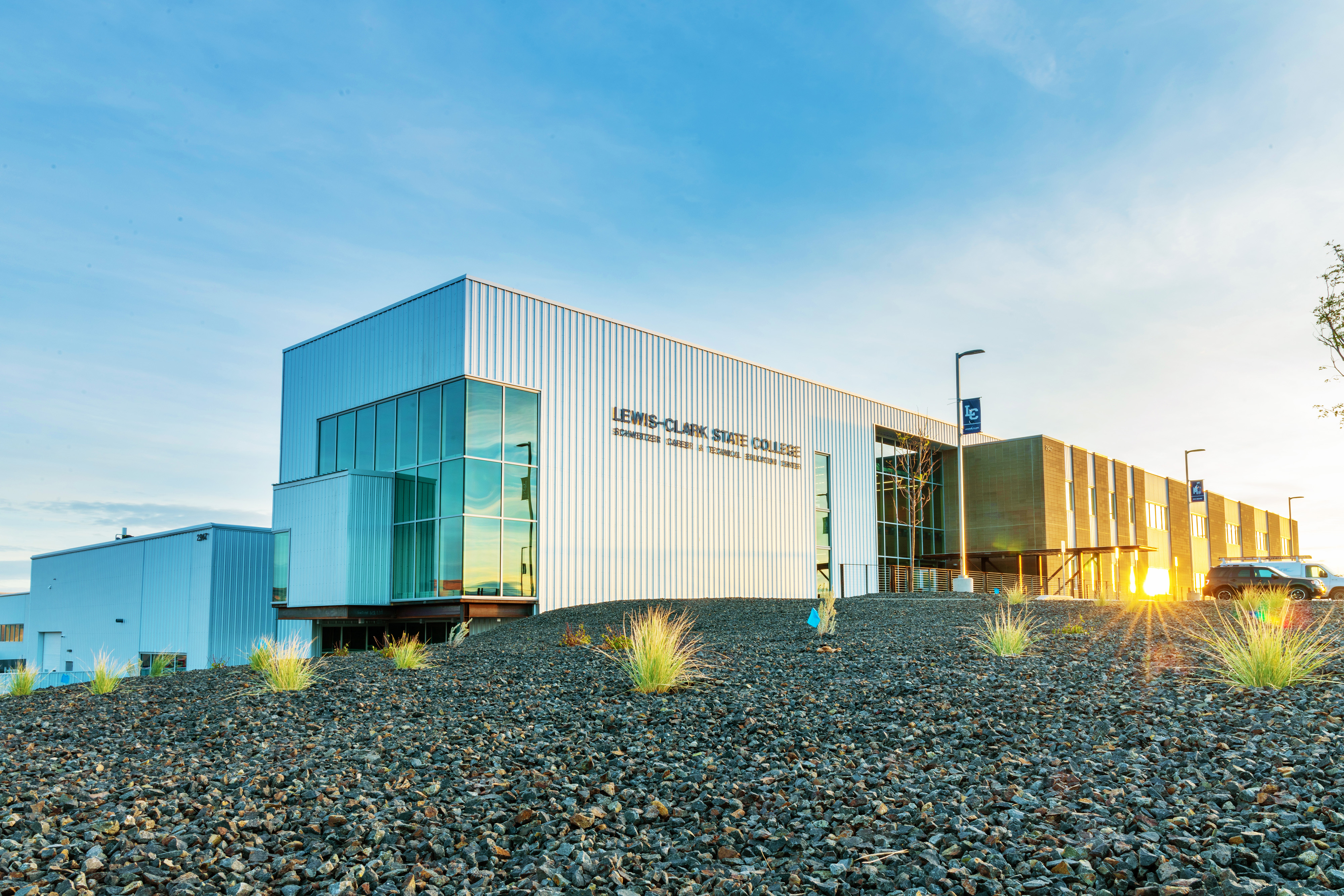 Schweitzer CTE Center at sunset