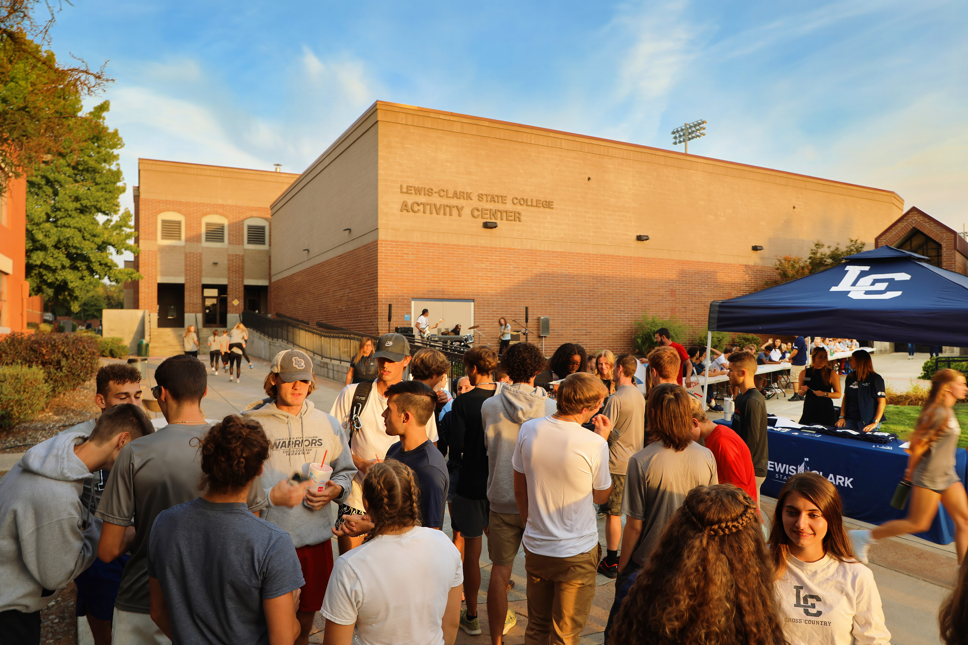 Crowd gathered at LC State's Warrior FanFest