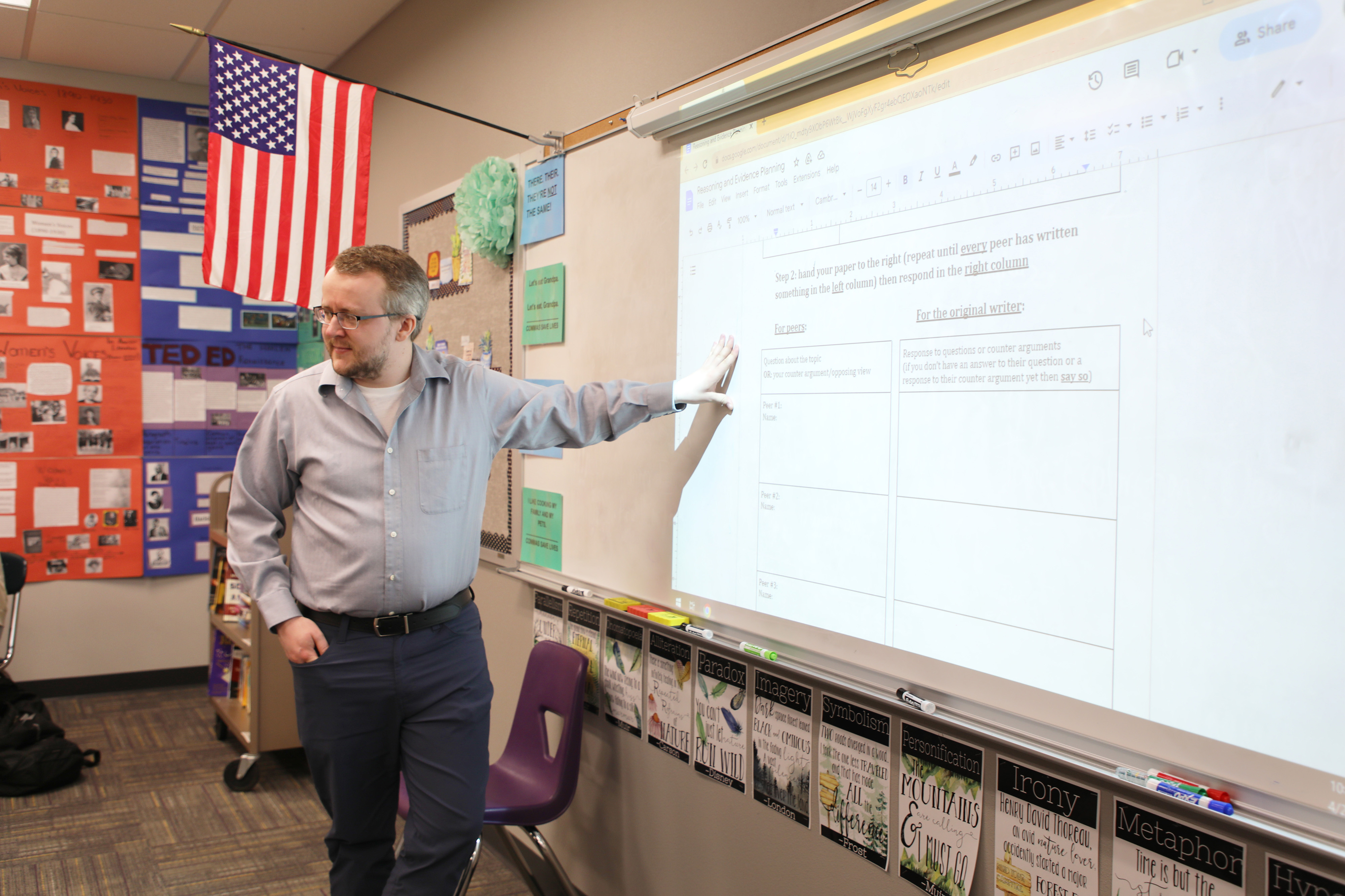 A Lewis-Clark State College Elementary Education student gets teaching practice at a local school