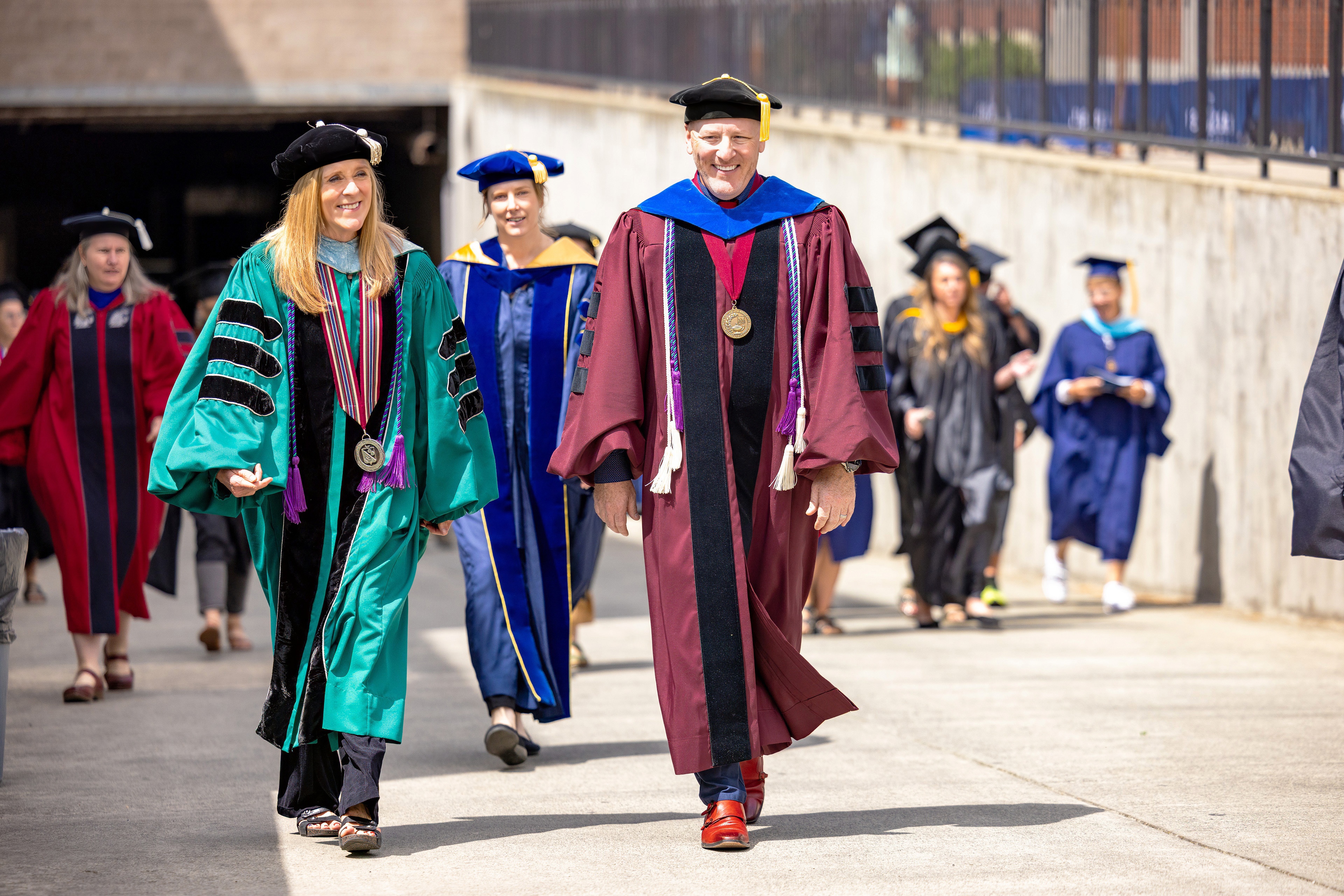 The President and Vice President at Commencement